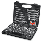 Juego de 71 herramientas mixtas entradas 1/4" y 3/8" pretul..